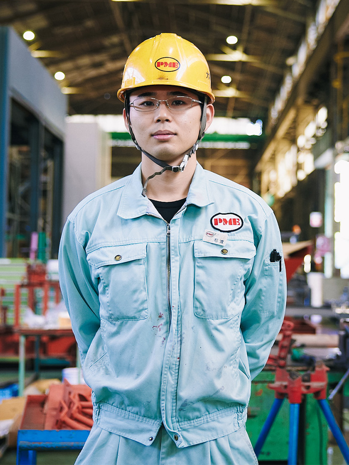 粉体機械部製造課 石渡さんの写真